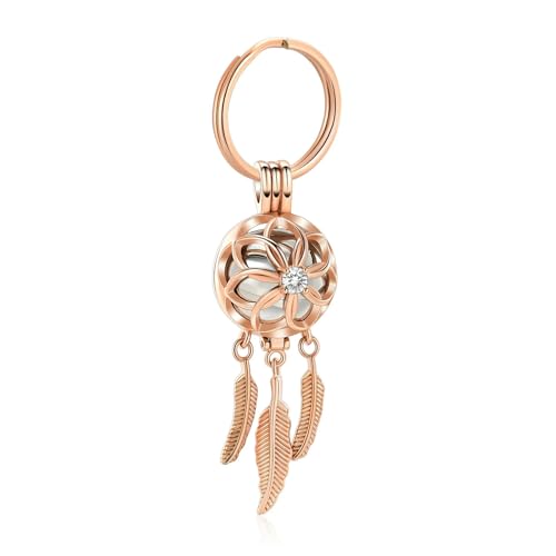 GMLRTOSPT Schlüsselanhänger mit Urne, hohl, Lotusform, kostenlose Gravur, Halter für Haustier-/Menschenasche, Edelstahl, für Frauen, Gedenkschmuck-F GMLRTOSPT Schlüsselanhänger mit Urne, hohl, Lotusform, kostenlose Gravur, Halter für Haustier-/Menschenasche, Edelstahl, für Frauen, Gedenkschmuck-F von GMLRTOSPT