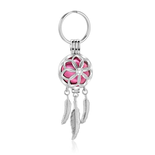 GMLRTOSPT Schlüsselanhänger mit Urne, hohl, Lotusform, kostenlose Gravur, Halter für Haustier-/Menschenasche, Edelstahl, für Frauen, Gedenkschmuck-G GMLRTOSPT Schlüsselanhänger mit Urne, hohl, Lotusform, kostenlose Gravur, Halter für Haustier-/Menschenasche, Edelstahl, für Frauen, Gedenkschmuck-G von GMLRTOSPT