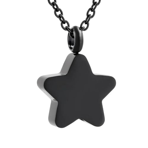 GMLRTOSPT Sterne Herren- und Damenschmuck Anhänger Gedenkschnitzereien Edelstahl Beerdigungen-Schwarz GMLRTOSPT Sterne Herren- und Damenschmuck Anhänger Gedenkschnitzereien Edelstahl Beerdigungen-Schwarz von GMLRTOSPT