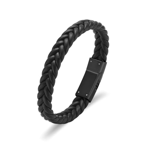 GMLRTOSPT Urnenarmband für Asche, Aschearmband für Männer und Frauen, Gedenkaschehalter, Silber, für Menschen, Schwarz, 18 cm von GMLRTOSPT