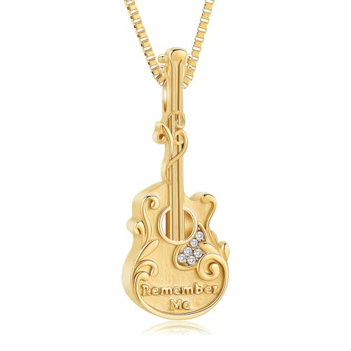 GMLRTOSPT Urnenketten für Asche für Frauen Männer Gedenkmedaillons Anhänger mit Gravur „Always in my Mind Forever in my-gold“ von GMLRTOSPT