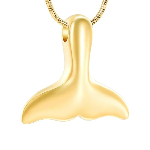 GMLRTOSPT Whale Tail Herren- und Damenschmuck Anhänger Gedenkschnitzerei Edelstahl Beerdigung-Gold GMLRTOSPT Whale Tail Herren- und Damenschmuck Anhänger Gedenkschnitzerei Edelstahl Beerdigung-Gold von GMLRTOSPT