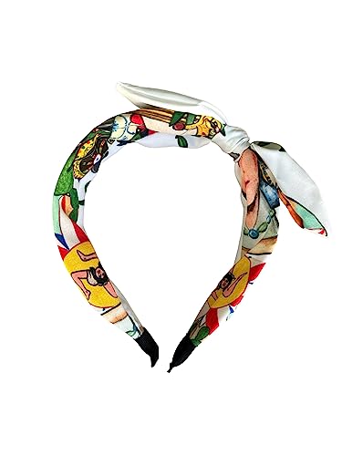 GMM Damen Haarreif Sizilien mit Schleife, Haarspangen, Haarband, Haarschmuck für Damen und Mädchen (Dunkelbraun) von GMM