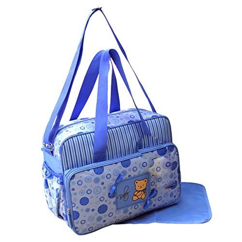 GMMH 2 tlg Wickeltasche 2120 Pflegetasche Windeltasche Babytasche Farbauswahl (blau) von GMMH