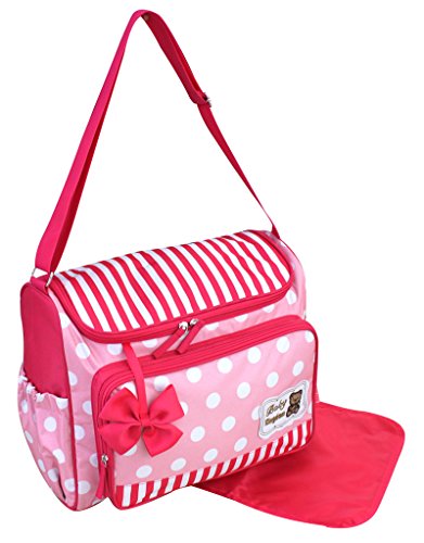 GMMH 2 tlg Wickeltasche 3120 Pflegetasche Windeltasche Babytasche Farbauswahl (rosa) von GMMH