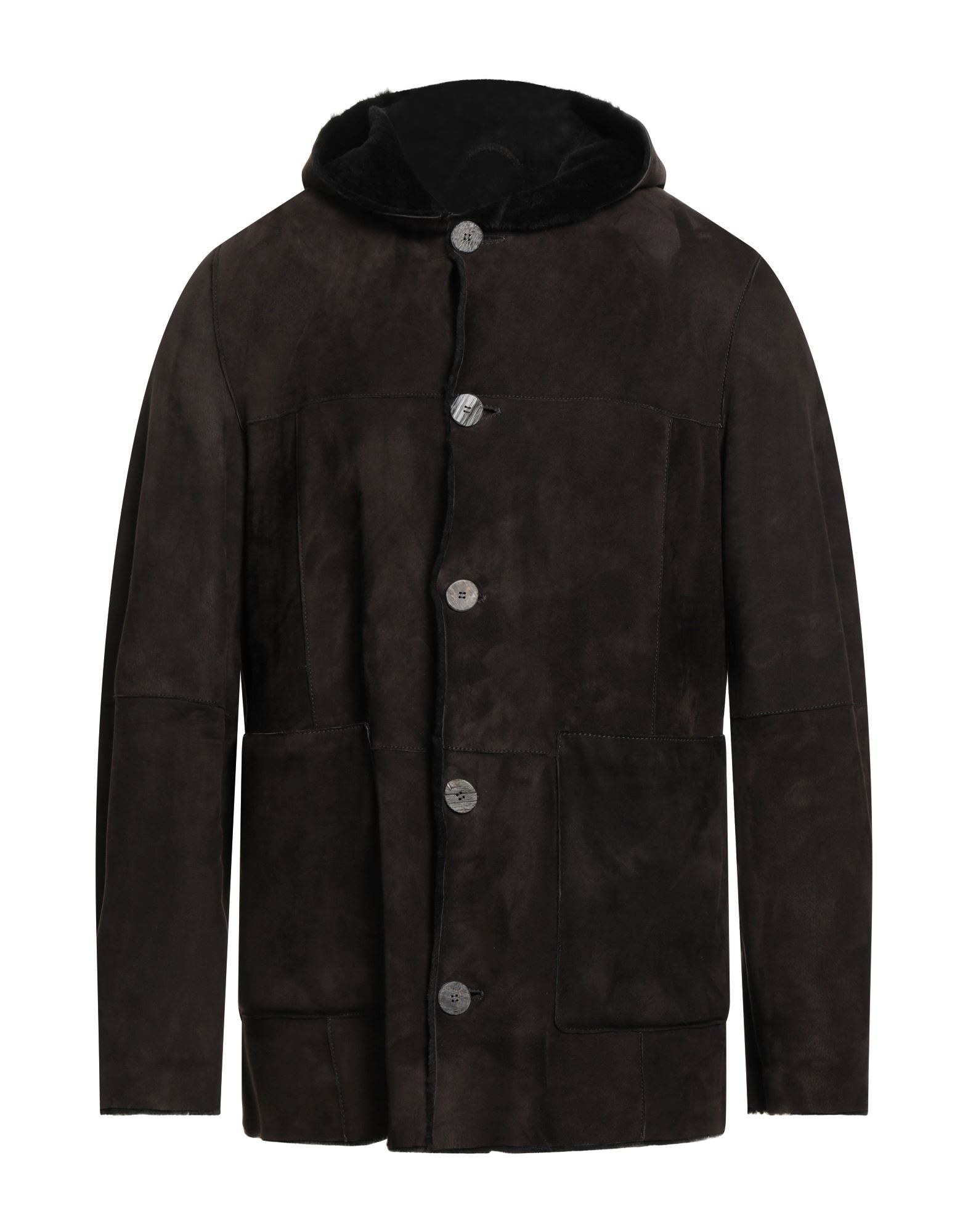 GMS-75 Shearling- & Kunstfell Herren Dunkelbraun von GMS-75