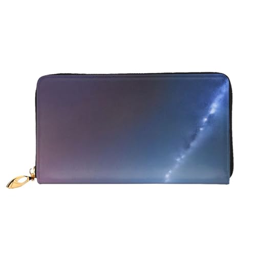 GMSGHJHDR 3D Looking Up Alone Long Leather Wallet for Women with Zip - Pu Leather Purse with Multiple Card Slots and Coin Pocket, Stylish Clutch Phone Card Holder, Größe 3D, Einheitsgröße, von GMSGHJHDR