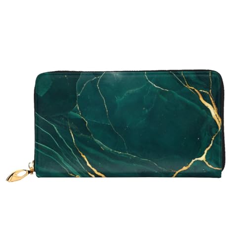 GMSGHJHDR 3D Marmor Textur Lange Leder Geldbörse für Frauen mit Reißverschluss - PU Leder Geldbörse mit mehreren Kartenfächern und Münzfach, Stilvolle Clutch Phone Card Holder, Größe 3D, von GMSGHJHDR