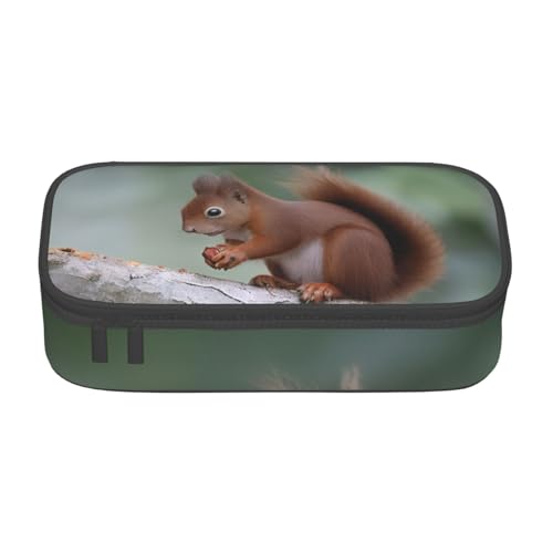 GMSGHJHDR Federmäppchen mit großem Fassungsvermögen. Stockente mit 3D-Druck, Schul-Schreibwaren-Organizer-Tasche mit Reißverschlussfächern, Federmäppchen für Mädchen, Jungen, Studenten, Niedliches von GMSGHJHDR