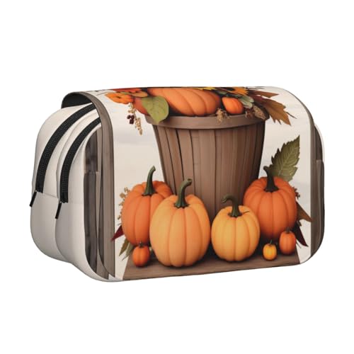 GMSGHJHDR Großes Federmäppchen, Eistütchen, 3D-Druck, doppeltes Klapp-Federmäppchen, Doppelreißverschluss, Stiftetasche, Schreibwaren-Aufbewahrung, Organizer für Schule, Studenten, Mädchen, Jungen von GMSGHJHDR