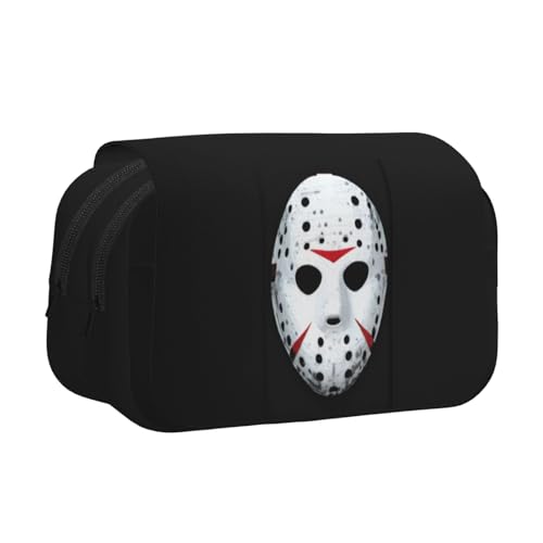 GMSGHJHDR Großes Federmäppchen, Eistütchen, 3D-Druck, doppeltes Klapp-Federmäppchen, Doppelreißverschluss, Stiftetasche, Schreibwaren-Aufbewahrung, Organizer für Schule, Studenten, Mädchen, Jungen von GMSGHJHDR