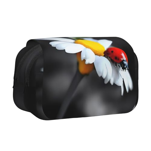 GMSGHJHDR Großes Federmäppchen, Schmetterling und Cello, 3D-Druck, doppeltes Klapp-Federmäppchen, Doppelreißverschluss, Federmäppchen, Schreibwaren-Aufbewahrung, Organizer für Schule, Studenten von GMSGHJHDR