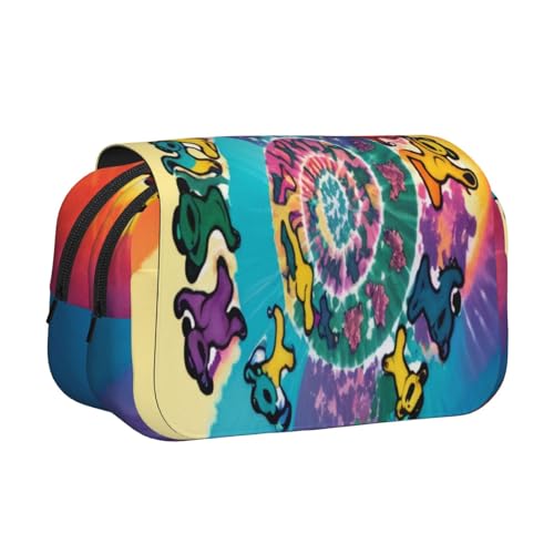 GMSGHJHDR Großes Federmäppchen mit Astronauten-Galaxie-Motiv, 3D-Druck, doppeltes Klapp-Federmäppchen, Doppelreißverschluss, Stiftetasche, Schreibwaren-Aufbewahrung, Organizer für Schule, Studenten von GMSGHJHDR