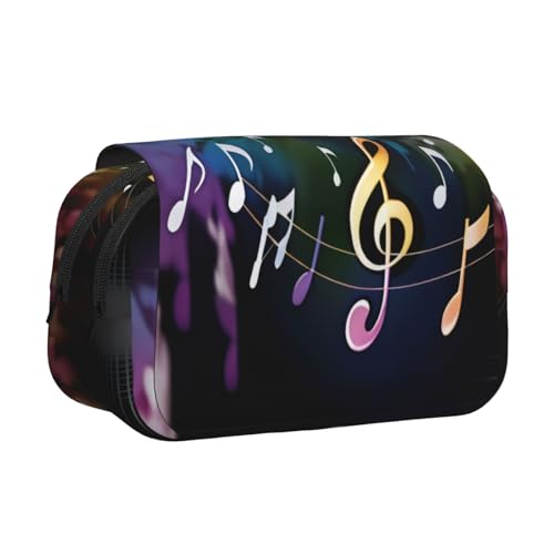 GMSGHJHDR Großes Federmäppchen mit Kuhfell-Druck, 3D-Druck, Doppel-Klappetui, Doppelreißverschluss, Stifteetui, Schreibwaren-Aufbewahrung, Organizer für Schule, Studenten, Mädchen, Jungen, Bunte von GMSGHJHDR