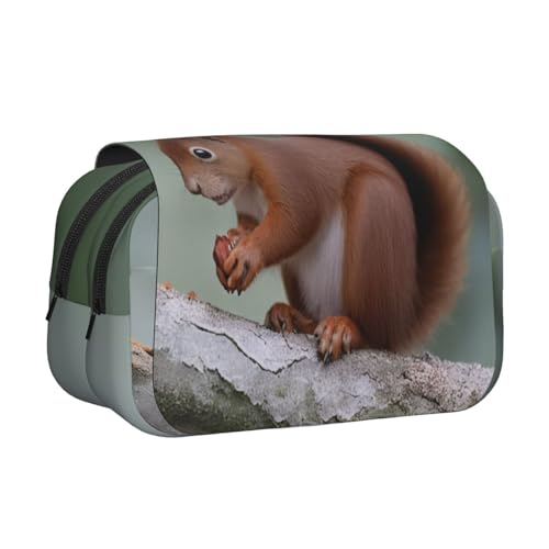 GMSGHJHDR Großes Federmäppchen. Mallard Ducks 3D-Druck, doppeltes Klapp-Federmäppchen, Doppelreißverschluss, Stiftetasche, Schreibwaren-Aufbewahrung, Organizer für Schule, Studenten, Mädchen, Jungen von GMSGHJHDR