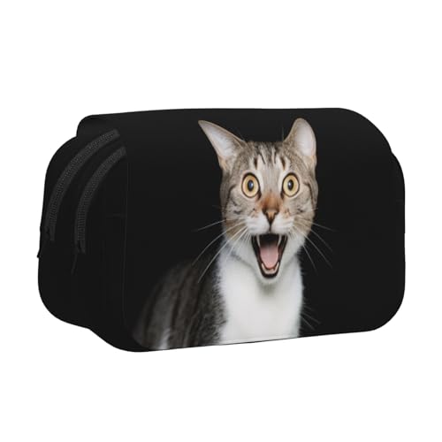 GMSGHJHDR Großes Federmäppchen. Mallard Ducks 3D-Druck, doppeltes Klapp-Federmäppchen, Doppelreißverschluss, Stiftetasche, Schreibwaren-Aufbewahrung, Organizer für Schule, Studenten, Mädchen, Jungen von GMSGHJHDR