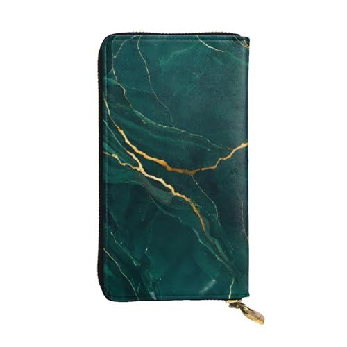 GMSGHJHDR Marmor Textur Lange Leder Geldbörse für Frauen mit Reißverschluss - PU Leder Geldbörse mit mehreren Kartenfächern und Münzfach, Stilvolle Clutch Phone Card Holder, Größe 3D, Einheitsgröße, von GMSGHJHDR