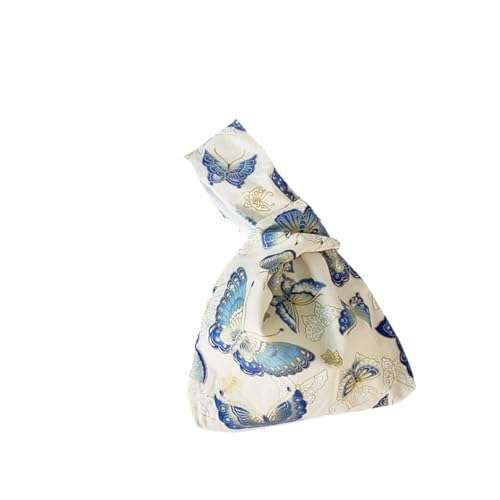 Tragbare Mini-Handgelenktasche mit Knoten, Einkaufstasche für Damen, Griff, einfache Geldbörse, Handy, Schlüsseltasche für Spaziergänge, Farbe: 06, Einheitsgröße von GMVZGQW