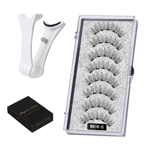 1Pcs Magnetische Wimpern - Magnetic Lashes Natürlicher Look Mit Eyeliner Und Ohne Eyeliner - Magnetwimpern Mit 1 Pinzette von GMXJGZ