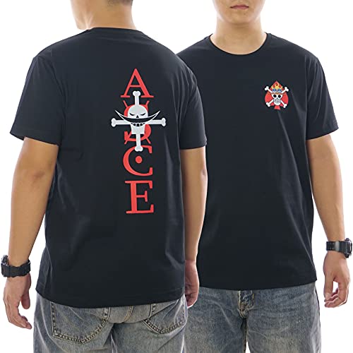 Whitebeard Portgas·D· Ace Japanisches One Ace Piece Anime-T-Shirt aus 100% Baumwolle für Herren und Damen (Schwarz,XXL) Whitebeard Portgas·D· Ace Japanisches One Ace Piece Anime-T-Shirt aus 100% Baumwolle für Herren und Damen (Schwarz,XXL) von GMYG