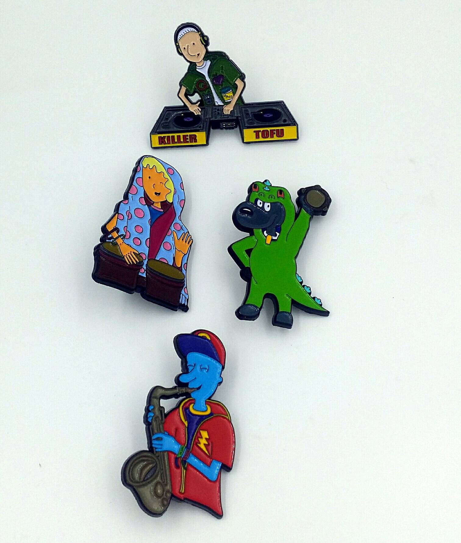 Große Musik Ist Alles Über Die Rüben - Doug, Skeeter, Patti Und Porkchop in Reptar Anzug Pin Set Große Musik Ist Alles Über Die Rüben - Doug, Skeeter, Patti Und Porkchop in Reptar Anzug Pin Set von GMarshallArts