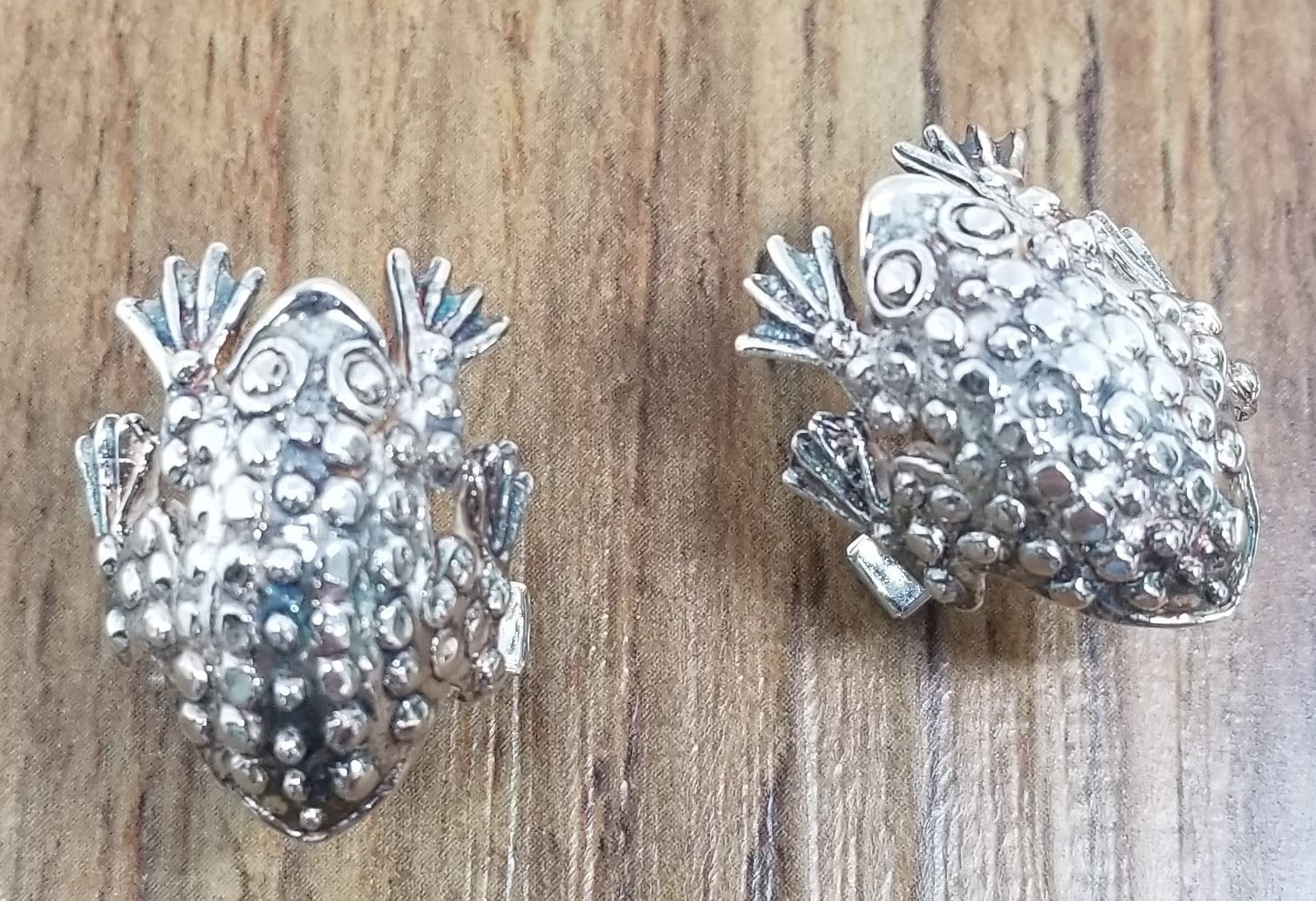 Massives Silber 925Er Manschettenknopfpaar "Frösche" ." Massives Silber 925Er Manschettenknopfpaar "Frösche" ." von GMSJewelryLA