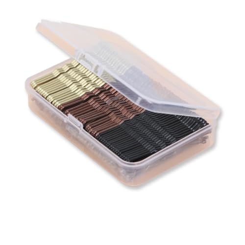 GNALIA 150 Stück Wellenform Haarklammern Mit Box Haarnadeln Bobby Pins Haarnadeln Metal Hair Pin Girls Hair Accessories Bun Pins Für Frauen & Mädchen Geeignet Für Alle Haartypen von GNALIA