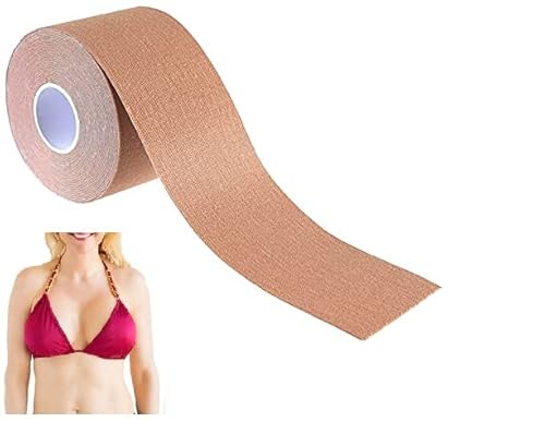 GNAUMORE Bruststraffungsband,Brust Tape,Bob Tape für Große Brüste,Wiederverwendbaren Bruststraffungsband,Klebe BH Boob Tape,für Große und Kleine Brüste Nipple Cover von GNAUMORE