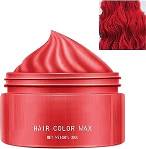 GNAUMORE Rotes Haarfarbwachs, Temporäre Haarfarbe, Wachs, Haarfarbe, Tierversuchsfrei, Rot von GNAUMORE