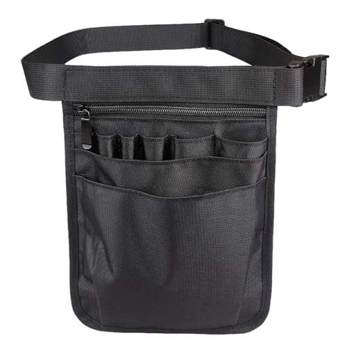 Krankenschwester Taschen Hüfttasche,Krankenschwester Tasche,Krankenschwester Gürteltasche,Gürteltasche Einzelhandel,Kellner Tasche,Kellner Gürteltasche,Damen Krankenschwestertasche,Schwarz von GNAUMORE