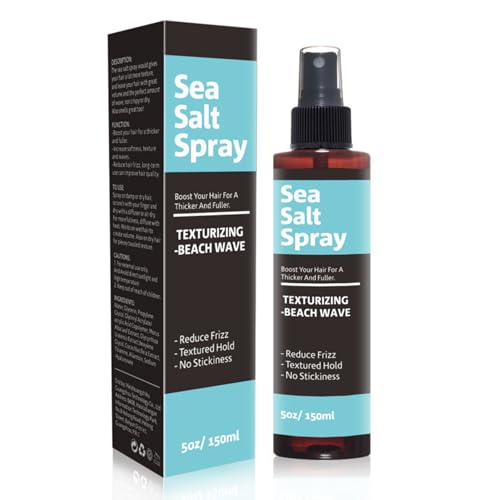 Sea Salt Spray,Meersalzspray für Männerhaar,Nicht Klebende Formel mit Erfrischendem Duft,Vollere Haare & Stabile Textur,150ML von GNAUMORE