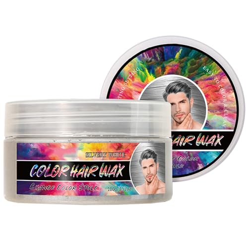 Temporäre Silber Grau Haar Wachs,Temporäre Grau Haarfarbe Wachs,Haarfarbe Grau Silber,Haarfärbemittel Wachs Haarwachs,Haarwachs Temporäres Haarfarbe Wachs,Unisex Haarfärbemittel Wachs,100g Temporäre Silber Grau Haar Wachs,Temporäre Grau Haarfarbe Wachs,Haarfarbe Grau Silber,Haarfärbemittel Wachs Haarwachs,Haarwachs Temporäres Haarfarbe Wachs,Unisex Haarfärbemittel Wachs,100g von GNAUMORE