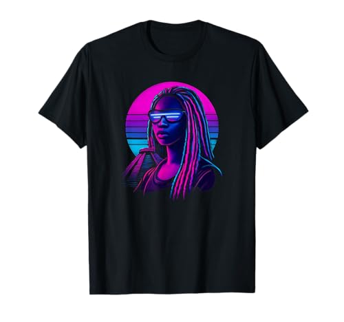 Black Women Vaporwave Culture T-Shirt von GNDesign