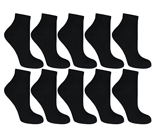 GNG Herren Business und Freizeitsocken aus Bamboo Fiber im 10er Pack, 80 Denier, Größe 45/47 (one size), Farbe je 10x schwarz von GNG