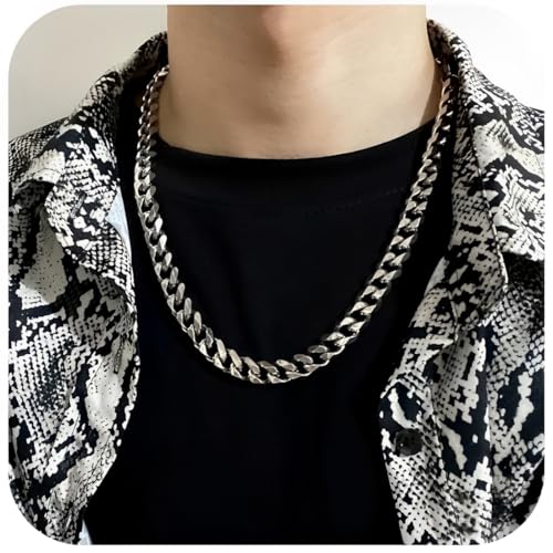 GNHG Kubanische Kette für Männer und Jungen, Edelstahlkette Robuste lichtechte Halskette Schmuck Geschenke für ihn GNHG Kubanische Kette für Männer und Jungen, Edelstahlkette Robuste lichtechte Halskette Schmuck Geschenke für ihn von GNHG