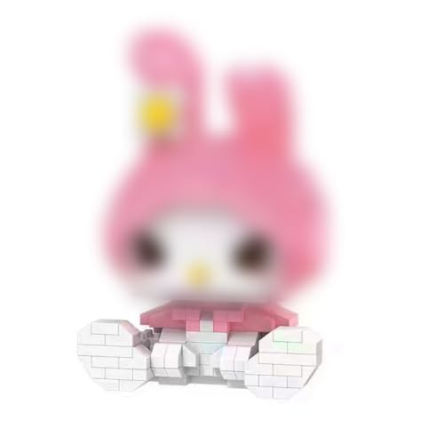 GNHG Mini Bausteine,Mikro Bausteine,Building Blocks,My Melody Mini-Anime-Charakter Bausteinfigur Baukastenspiel Pixelfiguren,Spielzeug ab 1 Jahr,Perfekte Ferien Geschenk für Kinder,Erwachsene von GNHG