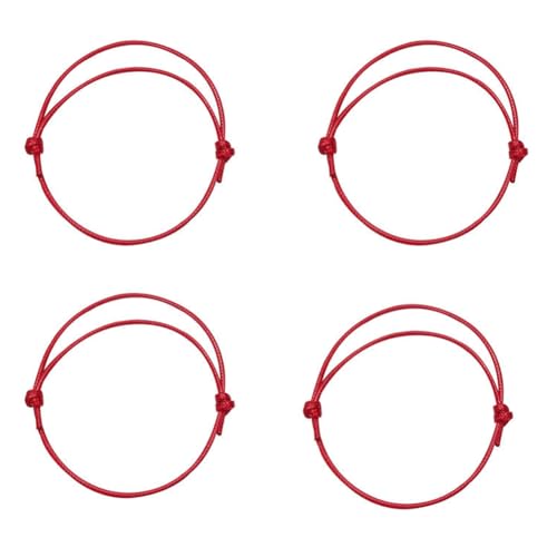 GNMQWP 4-teiliges Kabbala-Armband mit roter Schnur, Glücksarmband für Damen und Herren von GNMQWP
