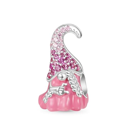 GNOCE Charm Perle Weihnachten Zwerg Mädchen Charm 925 Sterlingsilber Beads Charms für Frauen Schmuckgeschenk für Damen (Mädchen Liebe) von GNOCE