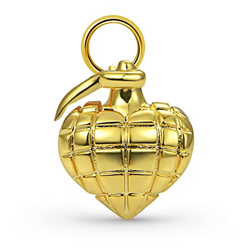 GNOCE Granate Charms Anhänger Sterling Silber 18 Karat vergoldet Dangle Charm Fit Armband/Halskette Mode Schmuck für Frauen Mädchen von GNOCE