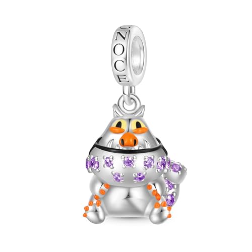GNOCE Charm Anhänger Lächelnder Gronckle Drache Anhänger S925 Sterling Silber Charm Perlen für Armband Halskette Schmuck Geschenk für Fans von GNOCE