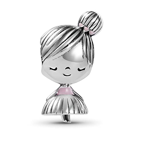 GNOCE Kleines Mädchen Anhänger Charm Sterling Silber Anhänger Charm Fit Armband/Halskette Für Frauen Mädchen Tochter von GNOCE