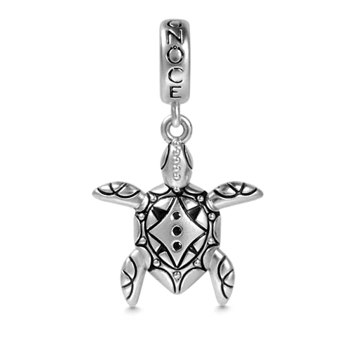 GNOCE Meeresschildkröte Anhänger Charm Sterling Silber Baumeln Charms Bead Fit Armband/Halskette Schmuck Geschenk Für Frauen Mädchen Tochter Herren von GNOCE