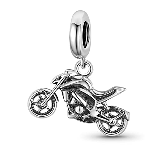 GNOCE Motorrad Charms Anhänger Sterling Silber Reise Thema Beads Charm Fit Armband/Halskette Schmuck für Frauen Mädchen von GNOCE