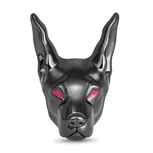 Gnoce Dobermann Hunde Charm Perle 925 Sterling Silber mit Schwarz Beschichtung Alarm Polizei Charms Hund Passt alle Armbänder und Halsketten Geschenk für Herren Damen von GNOCE