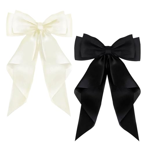 GNRYQ 2 Stück Haarschleife Schleife Haare Haarschleife Damen Hair Bow Damen Haar Zubehör Schleife Haarspangen Geeignet Für das Tägliche Leben, Geburtstag Party und Andere Anlässe (Schwarz + Weiß) GNRYQ 2 Stück Haarschleife Schleife Haare Haarschleife Damen Hair Bow Damen Haar Zubehör Schleife Haarspangen Geeignet Für das Tägliche Leben, Geburtstag Party und Andere Anlässe (Schwarz + Weiß) von GNRYQ