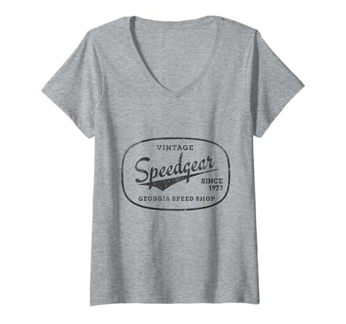 Damen Klassisches T-SHIRT Georgia Speed T-Shirt mit V-Ausschnitt Damen Klassisches T-SHIRT Georgia Speed T-Shirt mit V-Ausschnitt von GO FAST SPEED SHOP