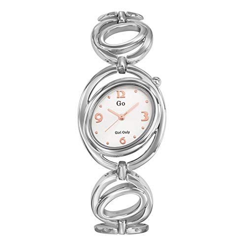 Girl Only Damen Armbanduhr Silber Analog 694818 GO Edelstahlarmband UGO694818 Analoguhr von GO Girl Only