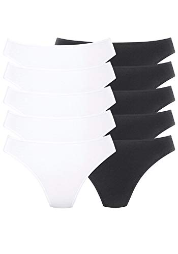 Goin Damen Strings von | 10 Stück (40/42, 5 x schwarz | 5 x weiß) von GO IN