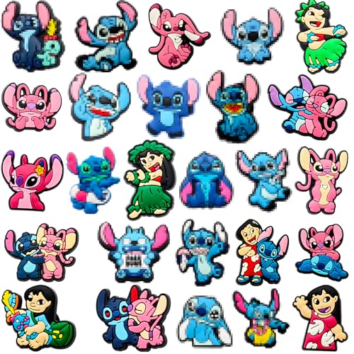 GOACRS Schuh Charms für Clogs, 26 Stück Cartoon Anime DIY Schuhanstecker Schuhanhänger, Schuh Pins Stecker Aufstecker Anstecker Set, Abnehmbare PVC Shoe Deko Zubehör für Kinder Jugendliche Erwachsene von GOACRS