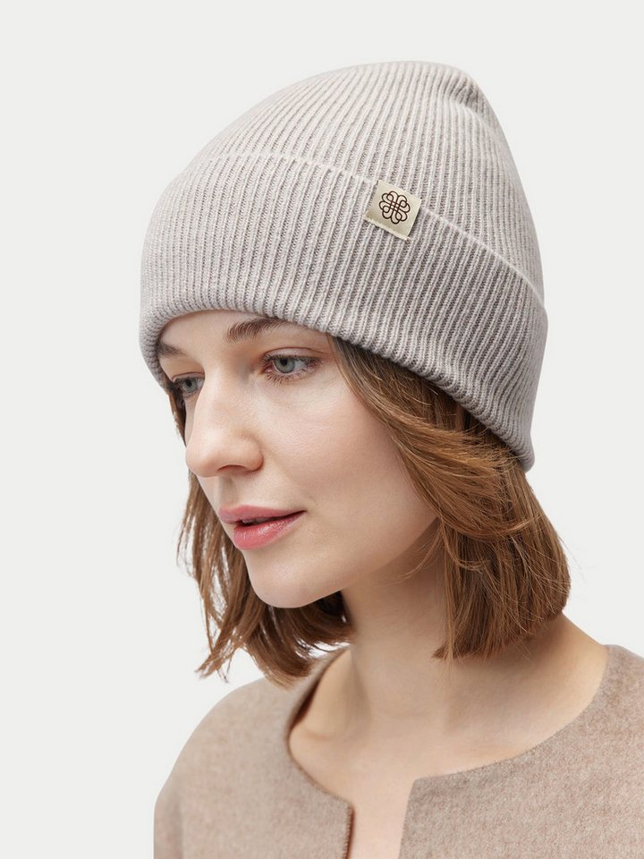 GOBI Cashmere Beanie Rippenstrick Kaschmir Mütze von GOBI Cashmere